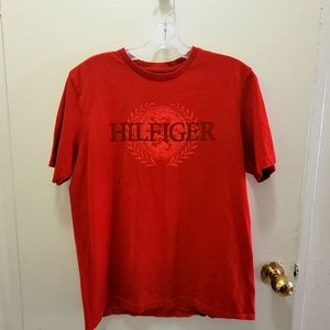 Tommy Hilfiger Logo Print Red T-Shirt